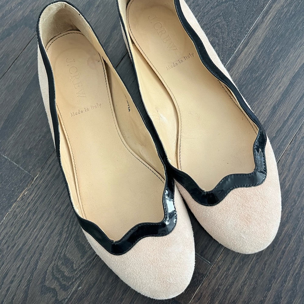 Suede jcrew ballet flat